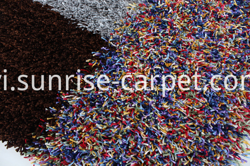 Viscose Polyester rậm rạp với thiết kế Rug Viscose Polyester Shaggy with Design Rug